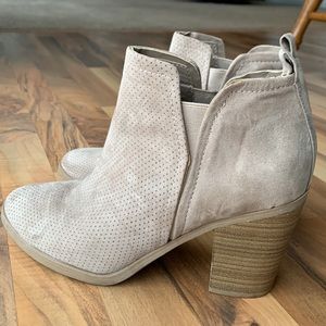 Tan Suade Booties